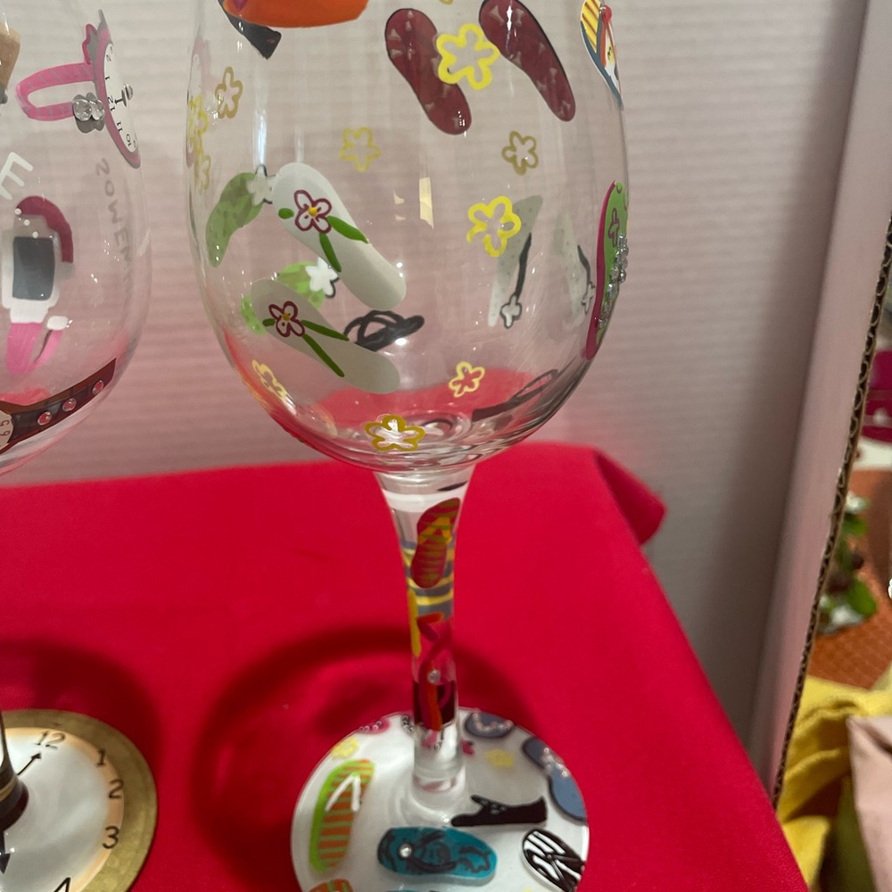 Lolita Flip Flop Wine Glass